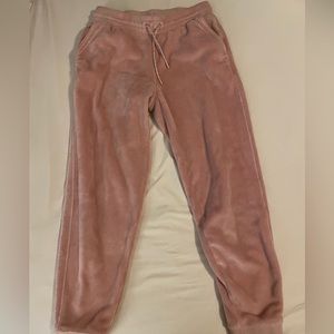 Athleta Girl Plush Light Pink Sweatpants Size L/12